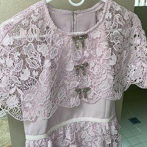 Self Portrait Midi Dress - Pink Magnolia